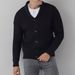 Men's Slim-Fit Knit Cardigan – Lightweight Polyester Blend, Button-Up Long Sleeve For Casual & Office Wear_viptrois.com