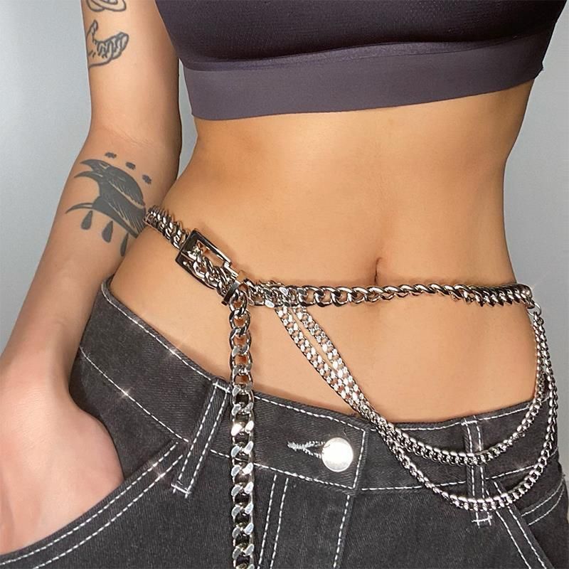 2023 Summer New Spicy Girls Women's Clothing Accessories Chain Waist Seal Ins Fashion_viptrois.com