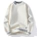 Men's Trendy Striped Knit Sweater – Versatile Pullover For Casual & Layering (White/Grey/Black/Brown, M-4XL)_viptrois.com