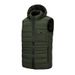 Men's Clothing Vest With Detachable Hood Handsome Vest Silk Cotton Jacket Warm Sleeveless Cotton Clothes_viptrois.com