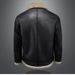 Men's Winter Biker Jacket - Faux Leather & Fleece Lined Windproof Coat With Zipper Closure (Black, Sizes M-5XL)_viptrois.com