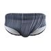UXH New Men's Triangle Swim Trunks Black And White Striped With Cup Anti-Exposure Sexy Fashion Bikini For Men_viptrois.com