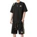 Men's Clothing New Waffle Summer Large Size Casual Short Sleeved Trendy Suit For Boys Breathable Versatile Handsome Loose Sportswear_viptrois.com