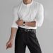 Men's Muscle Fit Long Sleeve Shirt – Workout & Gym Ready, Breathable Acetate Fabric, Button-Up Henley Style, Slim Fit (M-XXXL)_viptrois.com
