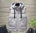 Men's Detachable Hood Thickened Vest For Autumn & Winter - Casual Warm Sleeveless Jacket In Light Grey, Black, Army Green, Khaki (Sizes L-6xl)_viptrois.com