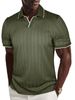Men's Knitted Jacquard Polo Shirt Casual Everyday Business Versatile Top New Summer Arrival for Cross Border European And American Exports_viptrois.com
