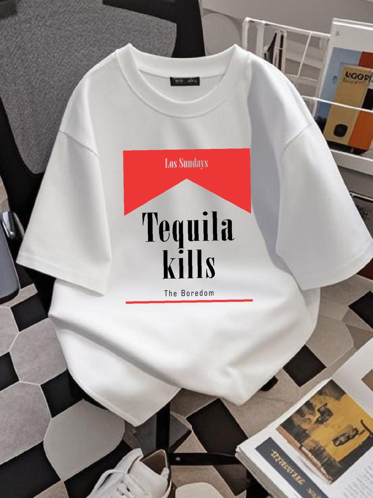 tequila Kills Shirt , Las Sunday Tequila Kills T-Shirt Stretched Streetwear Soft Versatile Slightly Breathable Designer Clothes Graphic Casual_viptrois.com
