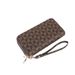 Wallet Card Cases Men's And Women's Long Wallet Fashionable Large Capacity Simple Windmill Print Pu Change Clutch Mobile Phone Bag_viptrois.com