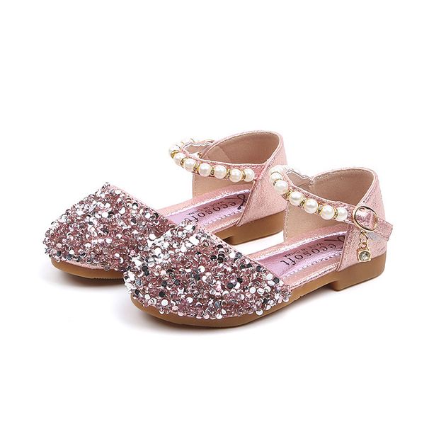 Mother & Kids 2025 Spring Summer Shoes For Girls Baby Princess Shoes Children's Casual Shoes Sequined Shoes Pearl Dance Shoes_viptrois.com