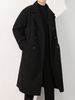 Loom Loom Cuban Collar Trench Mid-Length Autumn Padded Thickened Double-Breasted Wool Men's Woolen Coat_viptrois.com