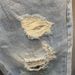 Men's Clothing Ripped Denim Shorts Light Color Shorts Trendy Loose Raw Edge Mid Length Pants Breeches Beggar Pants_viptrois.com