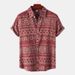 Men's Clothing Plus Size Loose Short Sleeve Shirt Casual Shirts_viptrois.com