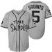 Men's outdoor wear gray No. 30 baseball shirt embroidered jersey jacket_viptrois.com