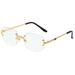 S31442 Square Metal Frameless Sunglasses – Punk Street Style For Men Fashion Trends Metal Spectacle Frames Have No Borders_viptrois.com