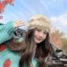 New rabbit fur women, versatile sweet stylish students, warm and fashionable for women in winter, knitted hat_viptrois.com