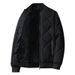 2024 Autumn Winter New Fashion Trend Men's Baseball Collar Plaid Diamond Pattern Cotton Jacket_viptrois.com