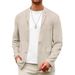 Men's Spring And Autumn Leisure Cotton And Linen Loose Suit Tops Youth Leisure Solid Color Suit Jacket_viptrois.com