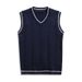 Men's Clothing Autumn And Winter Foreign Trade New Men's Thin V Neck Vest Vest Men's Casual Slim Knitted Vest Vest_viptrois.com