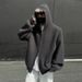 2025 Autumn Loose Pullover Knitted Cardigan Thickened Men's Sports Casual Hooded Sweater New Style_viptrois.com
