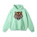 Men's Oversized Drop Shoulder Tiger Print Velvet Sweatshirt - Streetwear Pullover Hoodie For Casual Comfort_viptrois.com
