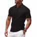 Men's Clothing Summer Simple Men's Golf Short Sleeved Breathable Polo Polo Shirt_viptrois.com