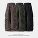 Men's Clothing Water Repellent Side Patch Pocket Workwear Casual Pants Men's Autumn Sports Trendy Brand Paratrooper Pants Loose Versatile Trousers_viptrois.com