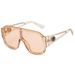 Men's Sunglasses Retro Oversized Integrated Sunglasses For Men, High End Women's Large Frame, Fashionable Beauty Head Cross Border Sunglasses_viptrois.com