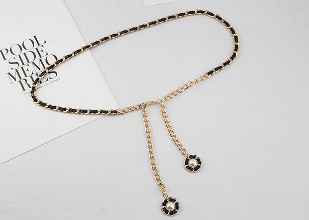 Chain belt women fashion metal belt decoration with skirt thin waist chain chain accessories ins trend_viptrois.com