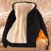 Winter New Lamb Fleece Warm Men's Sweater Cardigan Hooded Zipper Versatile Fleece Thickened Jacket_viptrois.com