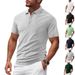 Men's Clothing Hot Selling Summer Polo Shirt Men's T Shirt Solid Color Loose Casual Large Size Business Short Sleeve_viptrois.com