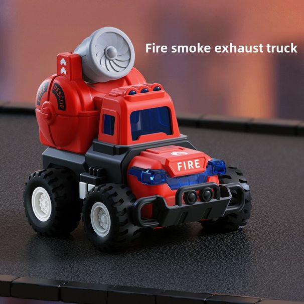 Fire Ladder Water Sprinkler Truck Shape Inertia Sliding Boys Girls Children Push Toy Car_viptrois.com