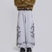 Men's Clothing Wide Leg Straight Leg Printed Pants Summer Pure Cotton High Waisted Sweatpants Versatile Spray Color Sports Casual Pants Hip Hop Style_viptrois.com