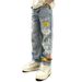 Men's Clothing Washed Stitching Denim Pants Trendy Men Loose Straight Men Fashion Denim Trousers Men Street Retro_viptrois.com
