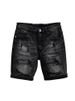 Men's Clothing Denim Shorts Trendy New Summer Shorts Loose Versatile Black Ripped Personality Mid Length Pants_viptrois.com