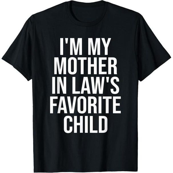 Camiseta 100% Algodón Soy El Niño Favorito De Mi Suegra_viptrois.com
