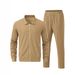Men's Business Casual Sportswear Two Piece Set Waffle Knit Suit Spring New Style Hot Selling Clothing For Men_viptrois.com