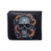 Men's Wallet Wallet Bat Skull Short Wallet Retro Skull Printed Men's And Women's Zipper Coin Purse_viptrois.com