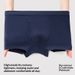 Pulse Side Opening Underwear Pure Cotton Crotch Autumn Winter Mid-Waist Breathable Plus Size Men's Boxer Shorts_viptrois.com