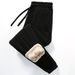 Men's Clothing Men's Fleece-Lined Thermal Pants - High-Elasticity Winter Base Layer With Sherpa Interior_viptrois.com