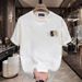 Men's Clothing Cotton Short Sleeved Fashion Printing Loose T Shirt_viptrois.com