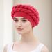 New Baotou Hat Braid Hat Messy Linen Wrinkled Braid Muslim Hat_viptrois.com