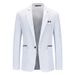 1 Foreign Trade New Men's Loose Single-Breasted Business Suit Plus Size Fashion Casual Cardigan Blazer_viptrois.com
