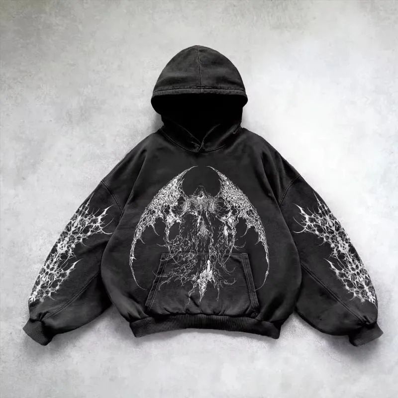 Unisex Hooded Sweatshirt 3D Printed Pullover High Street Style Versatile Top For Men Winter Fashion_viptrois.com