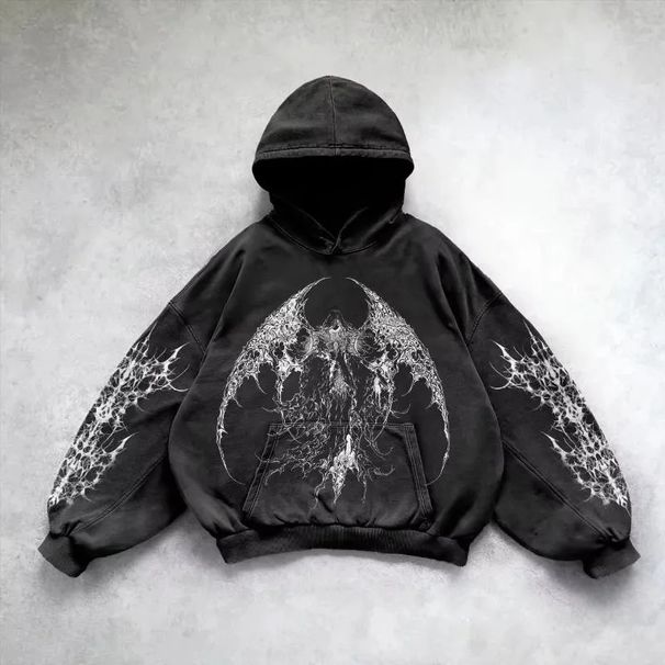 Unisex Hooded Sweatshirt 3D Printed Pullover High Street Style Versatile Top For Men Winter Fashion_viptrois.com