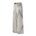 Men's Clothing Distressed Dirty White Jeans Men And Women Loose Deconstructed Design Straight Washed Wide Leg Pants_viptrois.com