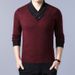 Men's Winter Korean-Style Turtleneck Wool Sweater – Thickened 60% Wool Knit Pullover With Ribbed Hem & Wrinkle-Free Treatment (M-4XL, Slim Fit)_viptrois.com