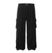Men's Clothing Retro High Street Overalls With Multiple Pockets, Wide Leg Casual Pants For Men And Women, Loose Mopping Pants_viptrois.com
