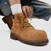 Martin Boots Tooling Boots Heightening Short Boots Tough Guy Big Head High Top Rhubarb Boots_viptrois.com