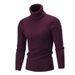 Loom 2024 New Multi-color Knitted Autumn Winter European And American Style High-neck Cable Knit Base Shirt Men's Fashion_viptrois.com
