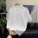 Men's Clothing Men's Short Sleeved T-Shirt Round Neck Casual Summer Top Trendy Loose Base Shirt Simple Design_viptrois.com